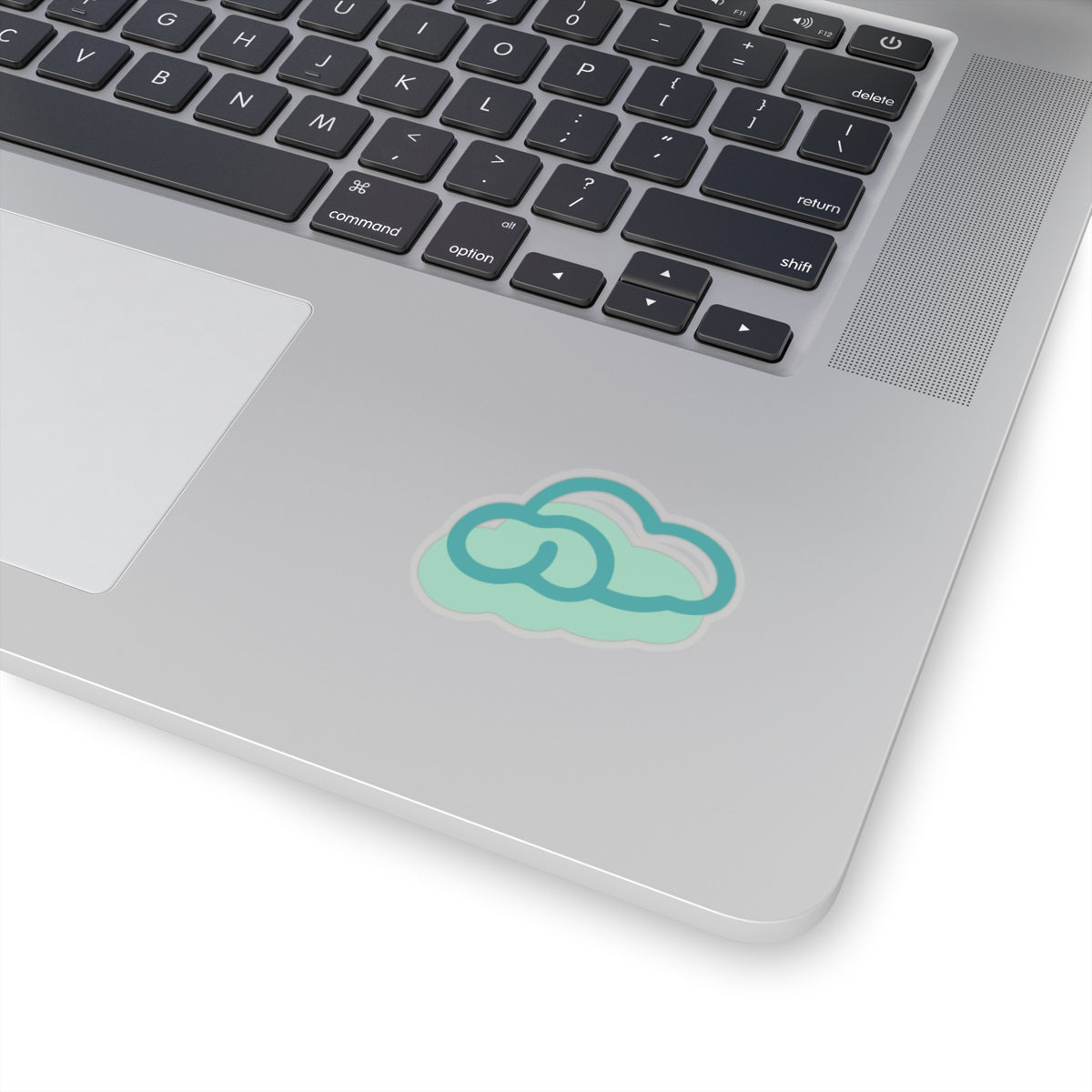 Green Cloud Logo Sticker