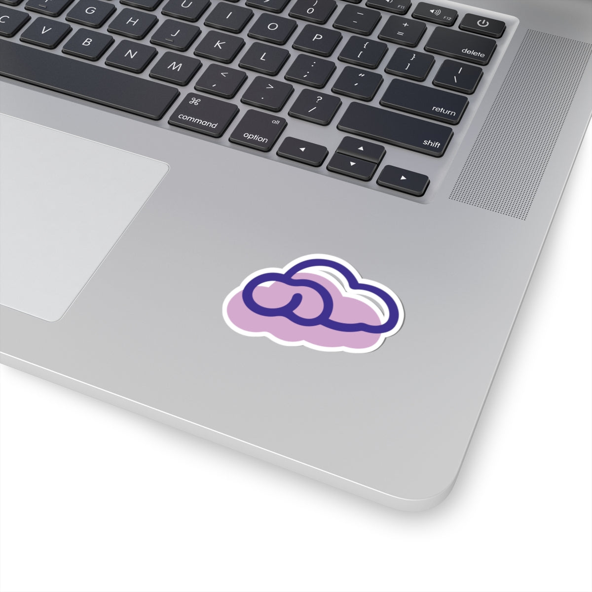 Purple Cloud Logo Sticker