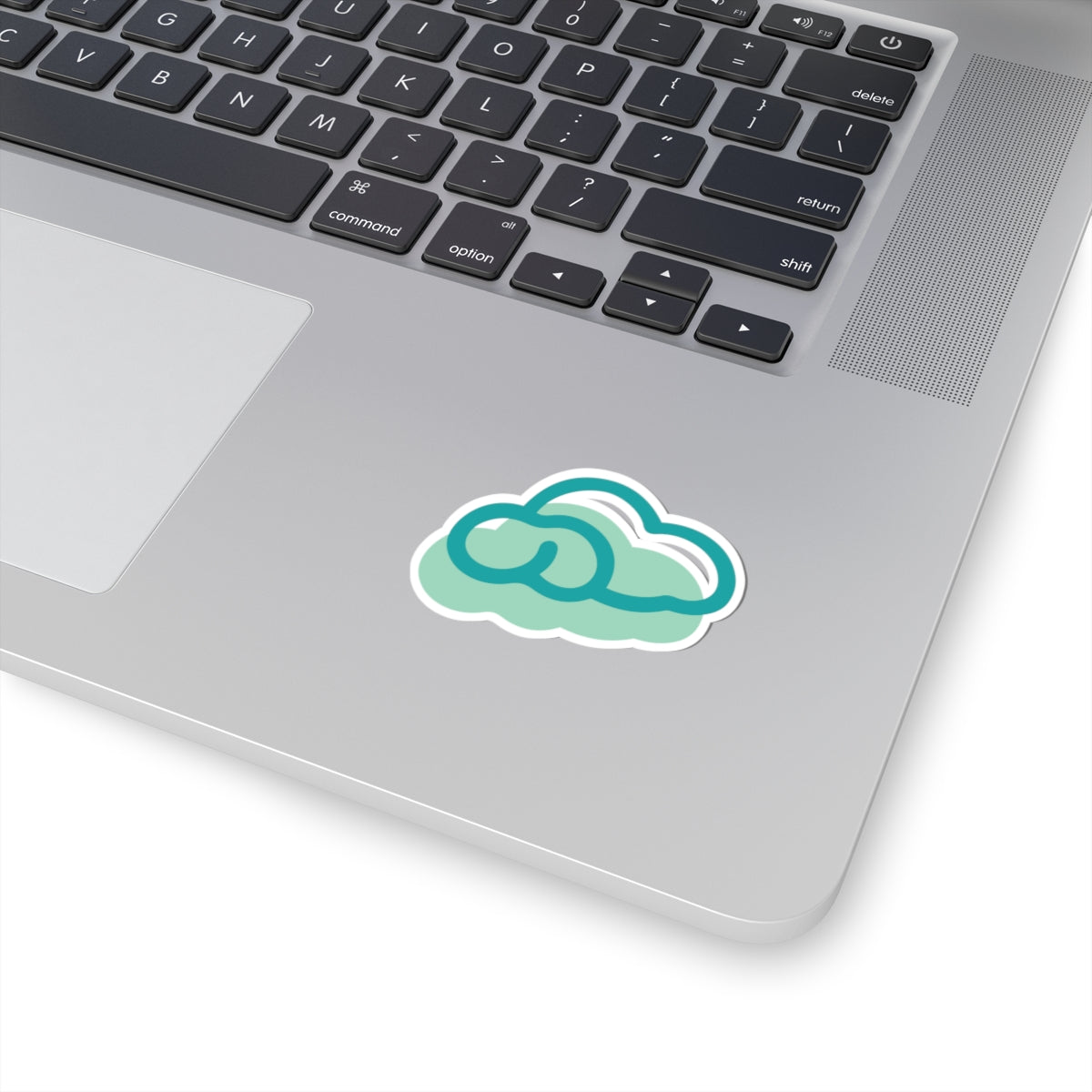 Green Cloud Logo Sticker