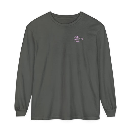 Comfort Long Sleeve Tee [bubble gum logo]