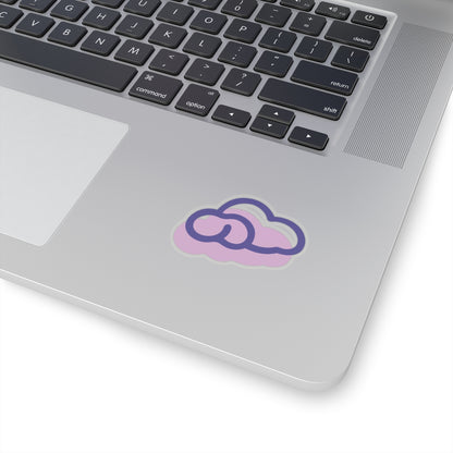 Purple Cloud Logo Sticker